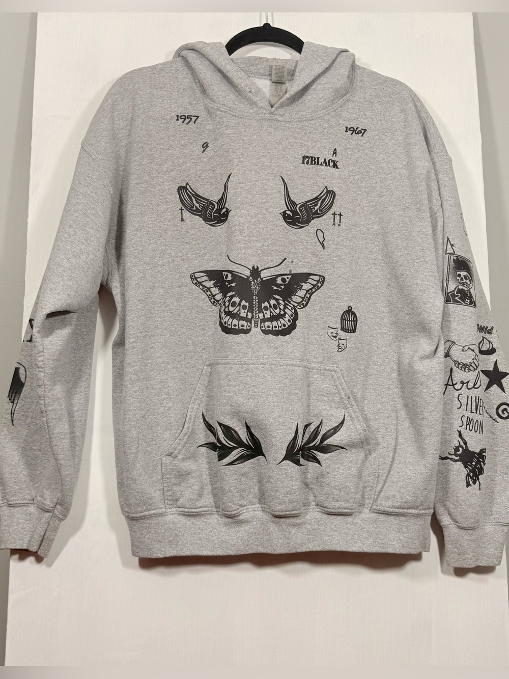 Light Gray Pullover Sweatshirt